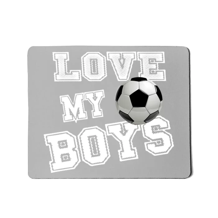 Retro I Love My Soccer Funny Gift For Momscool Giftfutbol Soccer Mom Cool Gift Mousepad