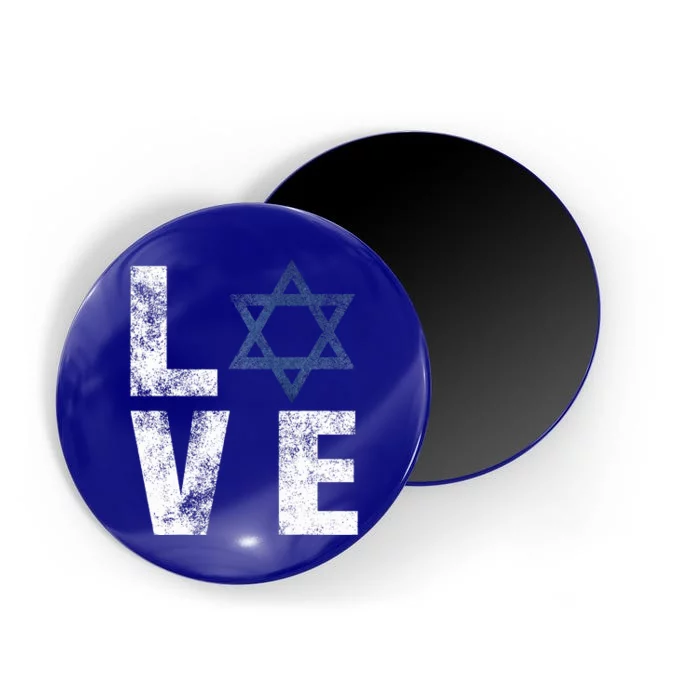 Retro I Love Israel Jewish Gifts Star of David Israeli Magnet