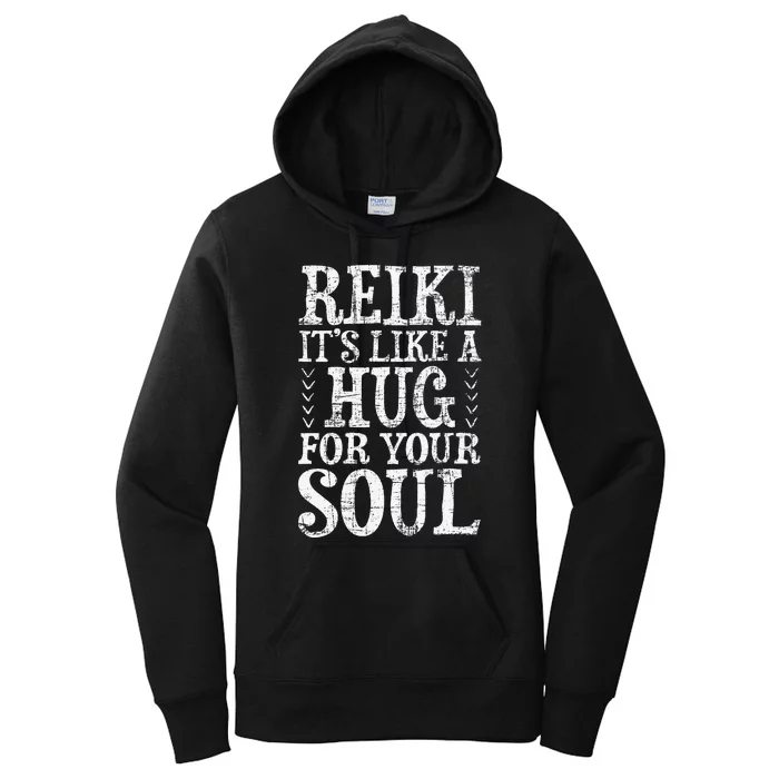 Reiki It's Like A Hug For Your Soul Holistic Healer Chakra Women's Pullover Hoodie