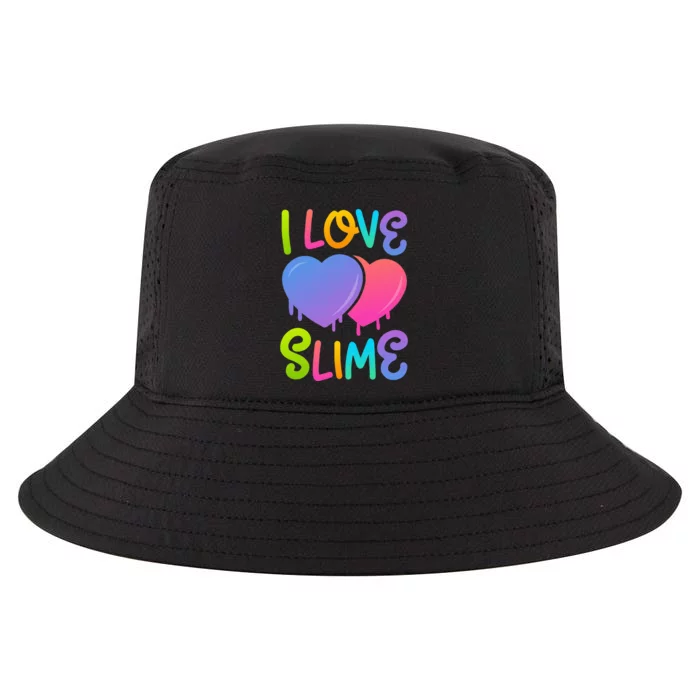 Rainbow I Love Slime DIY Slime Lovers Heart Cool Comfort Performance Bucket Hat