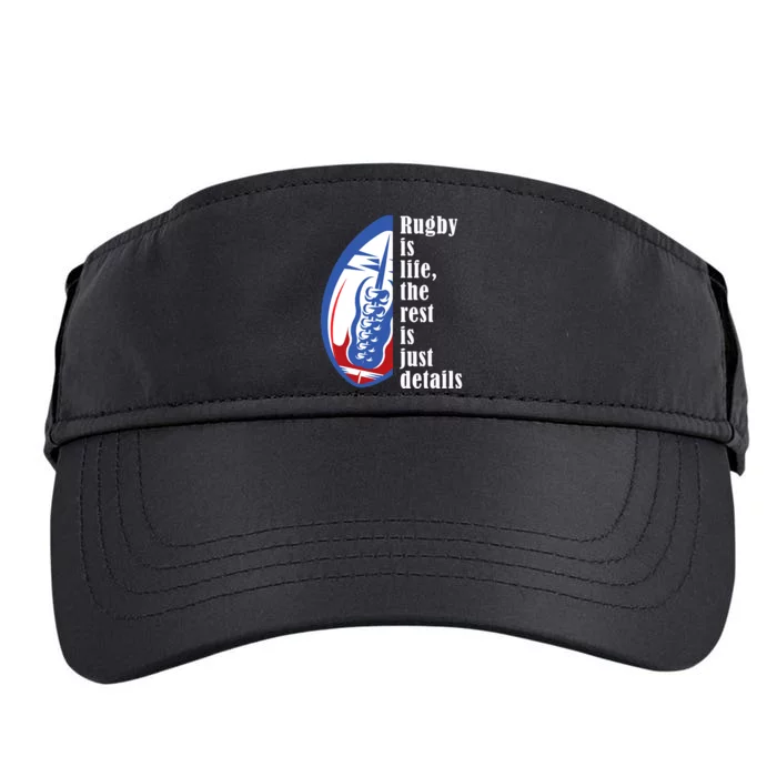 Rugby Is Life Rugby Squad Funny Rugby Sports Adult Drive Performance Visor