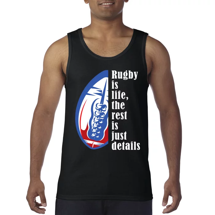 Rugby Is Life Rugby Squad Funny Rugby Sports Tank Top