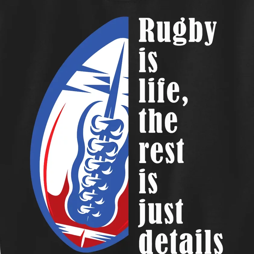 Rugby Is Life Rugby Squad Funny Rugby Sports Kids Sweatshirt