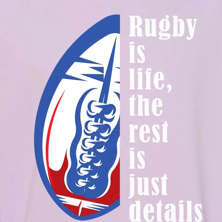 Rugby Is Life Rugby Squad Funny Rugby Sports Garment-Dyed Sweatshirt