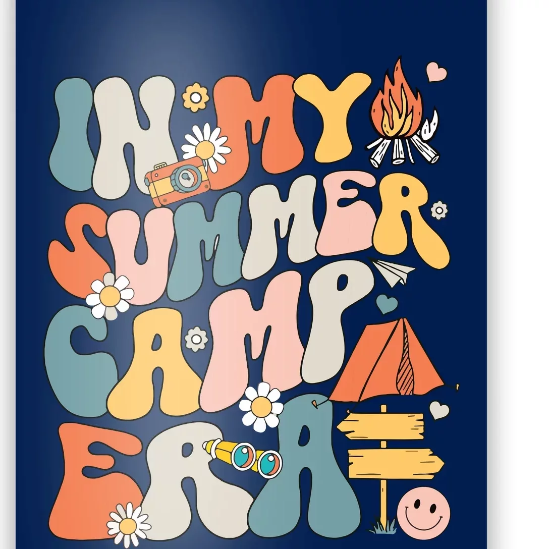 Retro In My Summer Camp Era Camping Crew Last Day Of School Poster