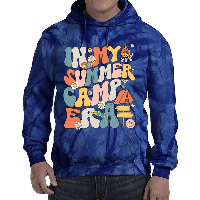 Retro In My Summer Camp Era Camping Crew Last Day Of School Tie Dye Hoodie