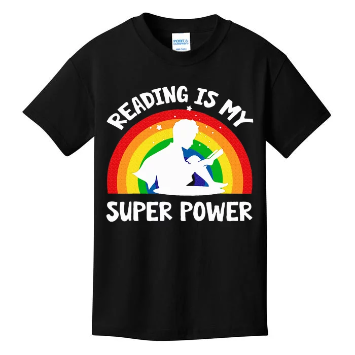 Reading Is My Superpower Book Teacher Kids T-Shirt