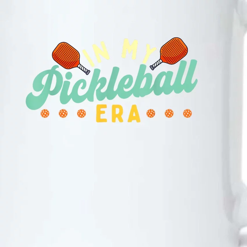 Retro In My Pickleball Era Pickleball Player Best Gift Pickleballer Black Color Changing Mug