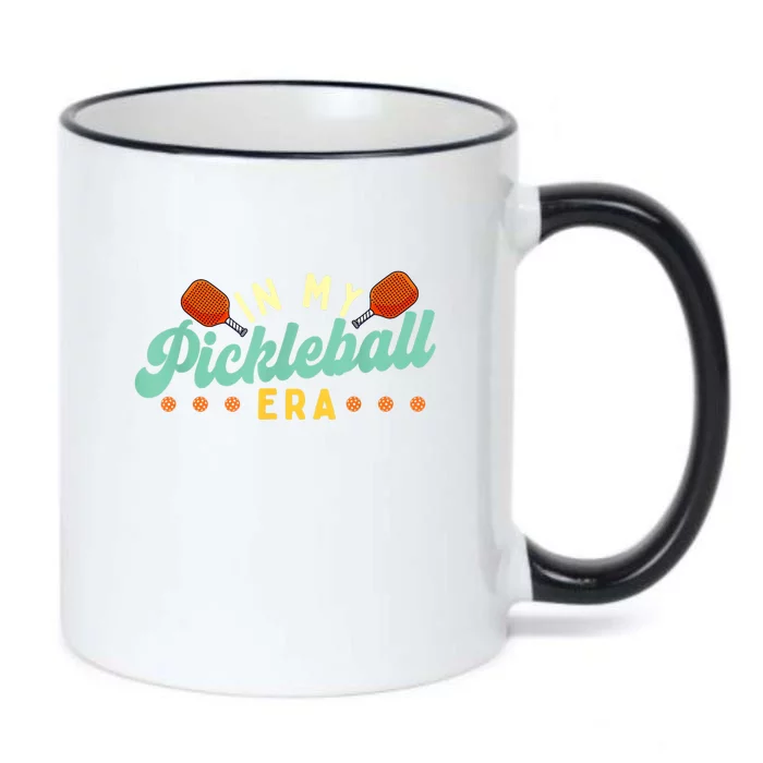 Retro In My Pickleball Era Pickleball Player Best Gift Pickleballer Black Color Changing Mug