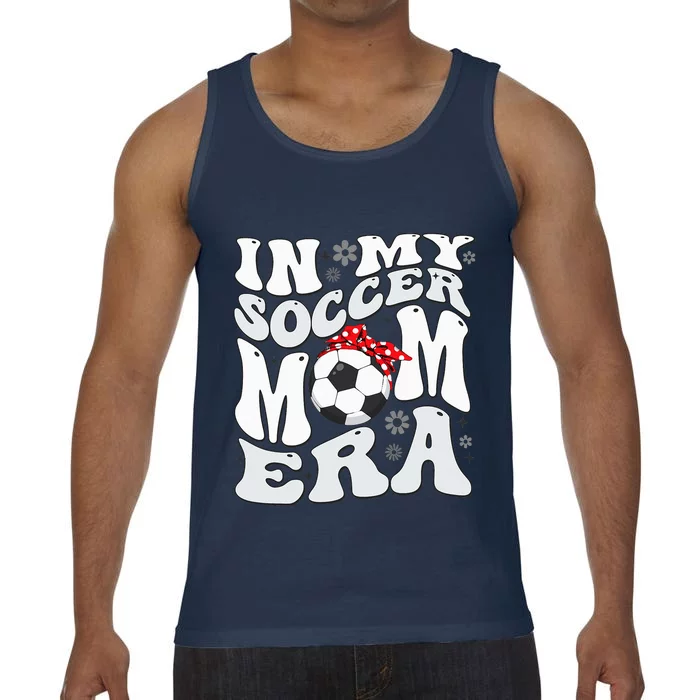 Retro In My Soccer Mom Era Mama Comfort Colors® Tank Top