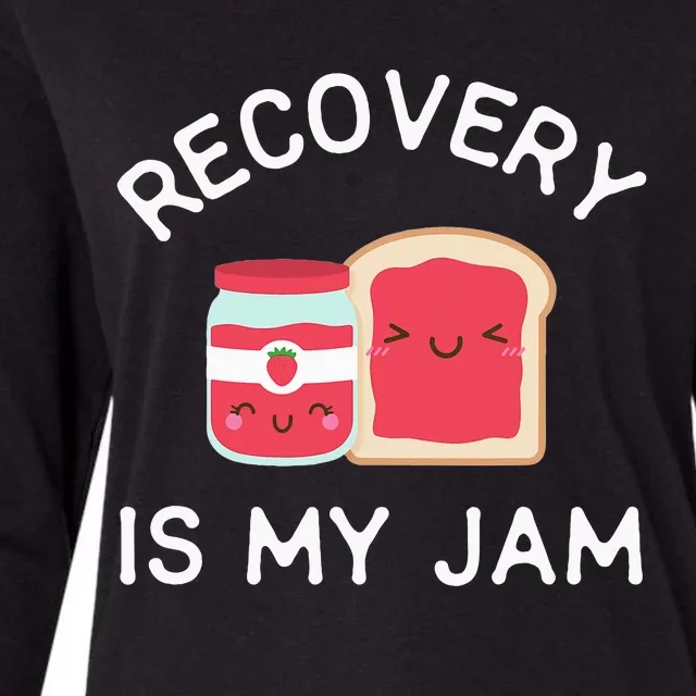 Recovery Is My Jam Funny Celebrate Clean And Sober Gifts Womens Cotton Relaxed Long Sleeve T-Shirt