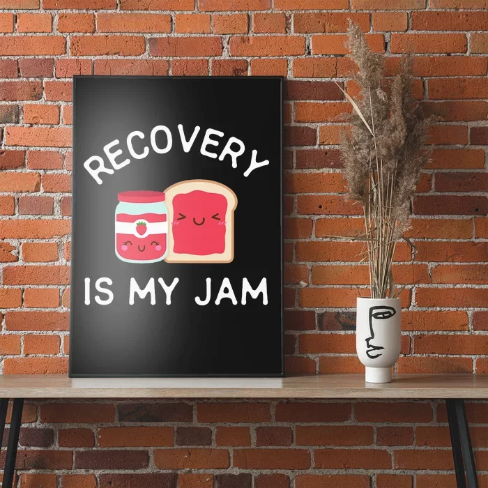 Recovery Is My Jam Funny Celebrate Clean And Sober Gifts Poster