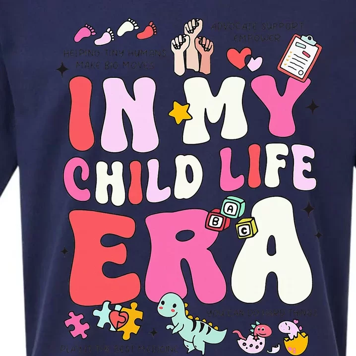 Retro In My Child Life Era Certified Child Life Specialist Sueded Cloud Jersey T-Shirt