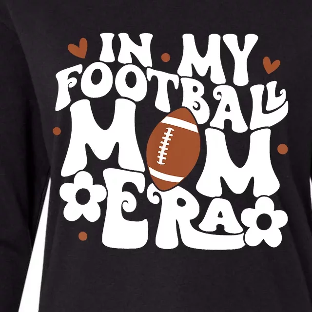 Retro In My Football Mom Era Football Mama Womens Cotton Relaxed Long Sleeve T-Shirt