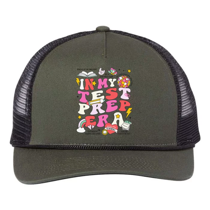 Retro In My Test Prep Era State Testing Teacher Test Day Retro Rope Trucker Hat Cap