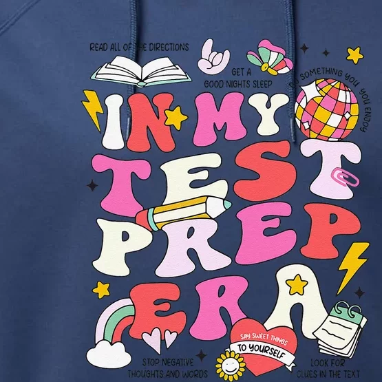 Retro In My Test Prep Era State Testing Teacher Test Day Performance Fleece Hoodie