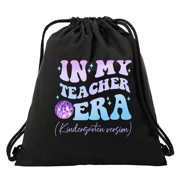 Retro In My Teacher Era Kindergarten Version Back To School Drawstring Bag