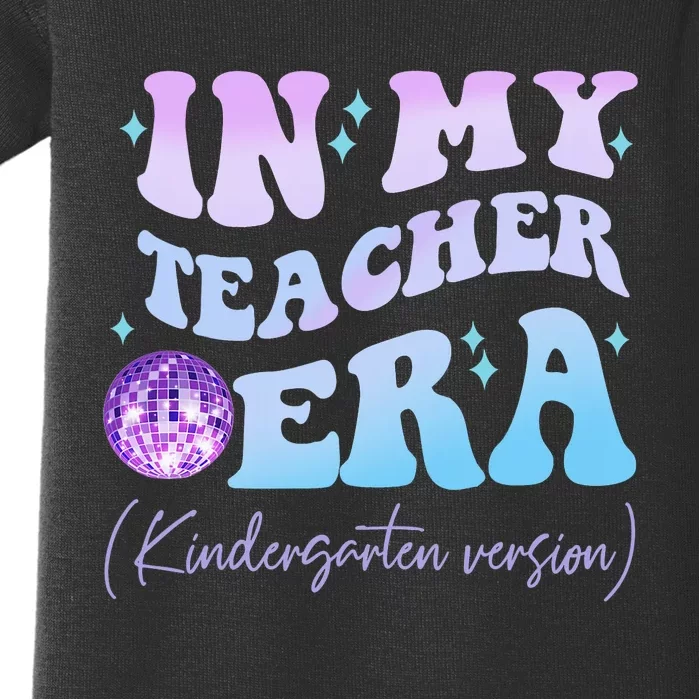 Retro In My Teacher Era Kindergarten Version Back To School Baby Bodysuit