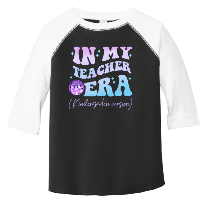 Retro In My Teacher Era Kindergarten Version Back To School Toddler Fine Jersey T-Shirt