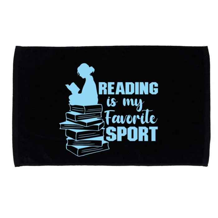 Reading Is My Favorite Sport Book Lovers Bookish Bookworm Gift Microfiber Hand Towel