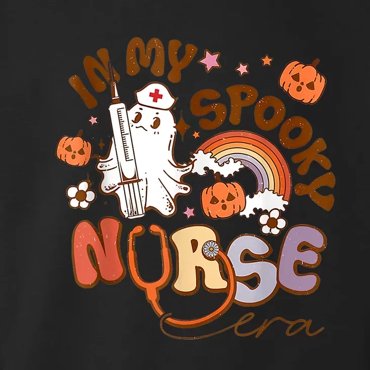 Retro In My Spooky Nurse Era Funny Spooky Nurse Halloween Toddler Hoodie