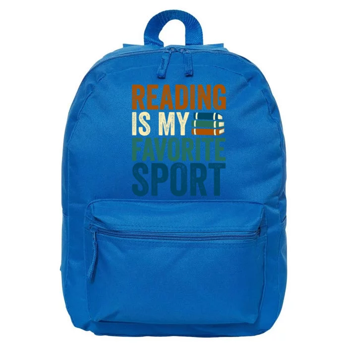 Reading Is My Favorite Sport Book Lovers Bookish Bookworm Gift 16 in Basic Backpack