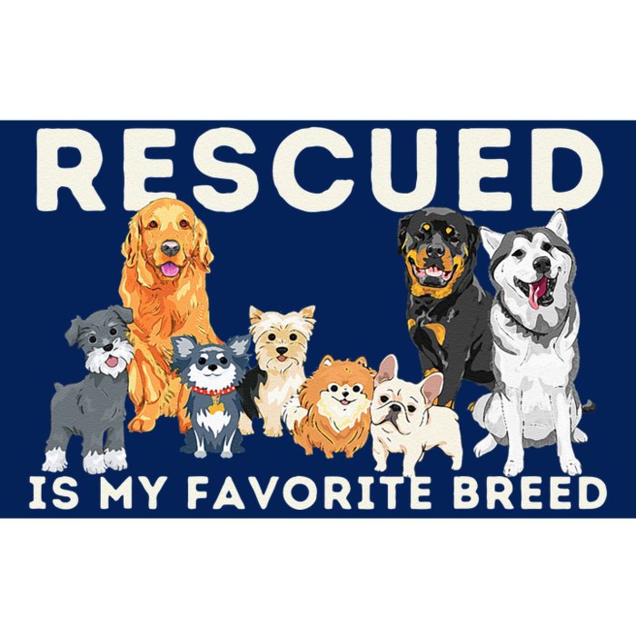 Rescued Is My Favorite Breed Animal Rescue Bumper Sticker