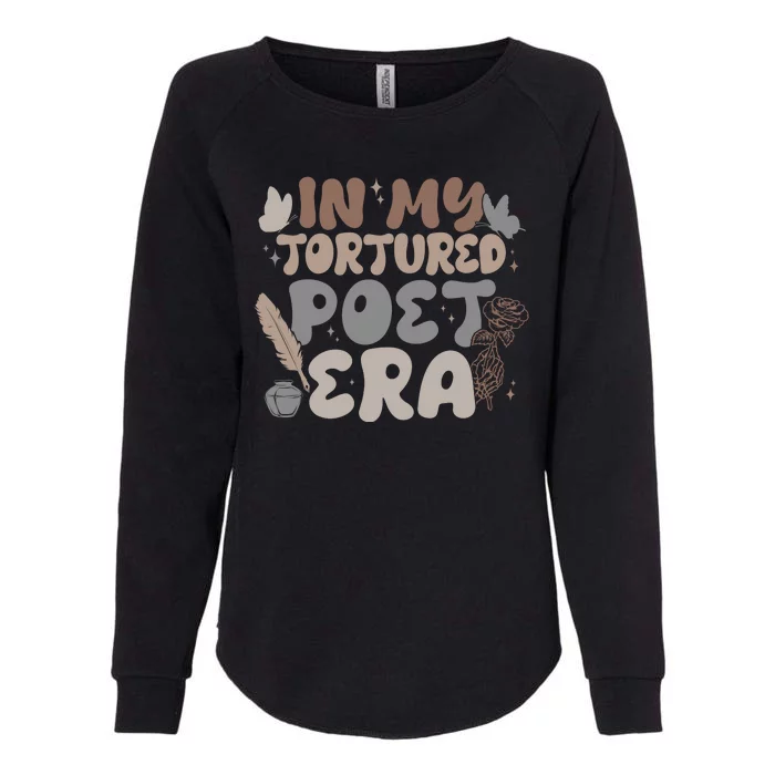 Retro In My Tortured Poet Era Womens California Wash Sweatshirt