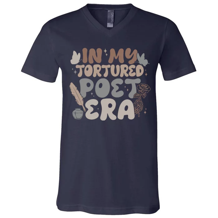 Retro In My Tortured Poet Era V-Neck T-Shirt