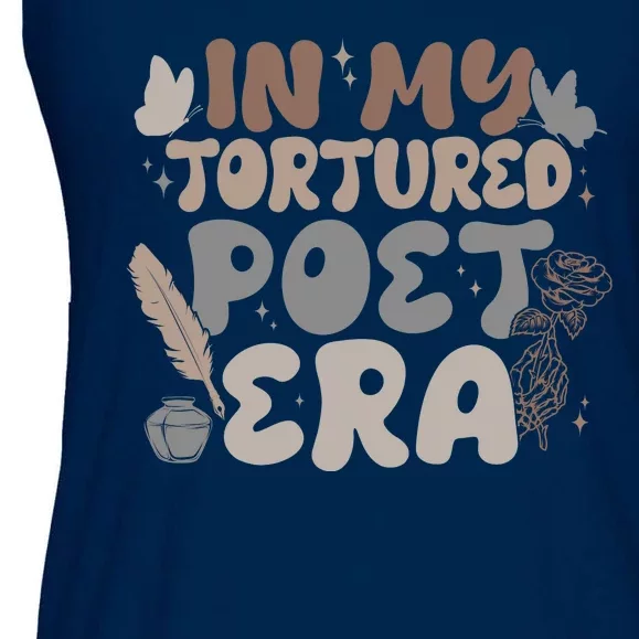 Retro In My Tortured Poet Era Ladies Essential Flowy Tank