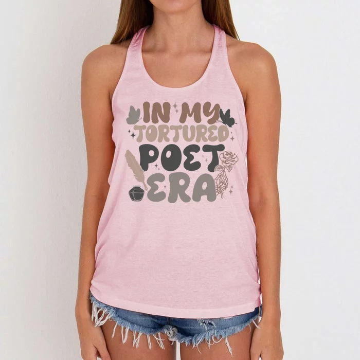 Retro In My Tortured Poet Era Women's Knotted Racerback Tank