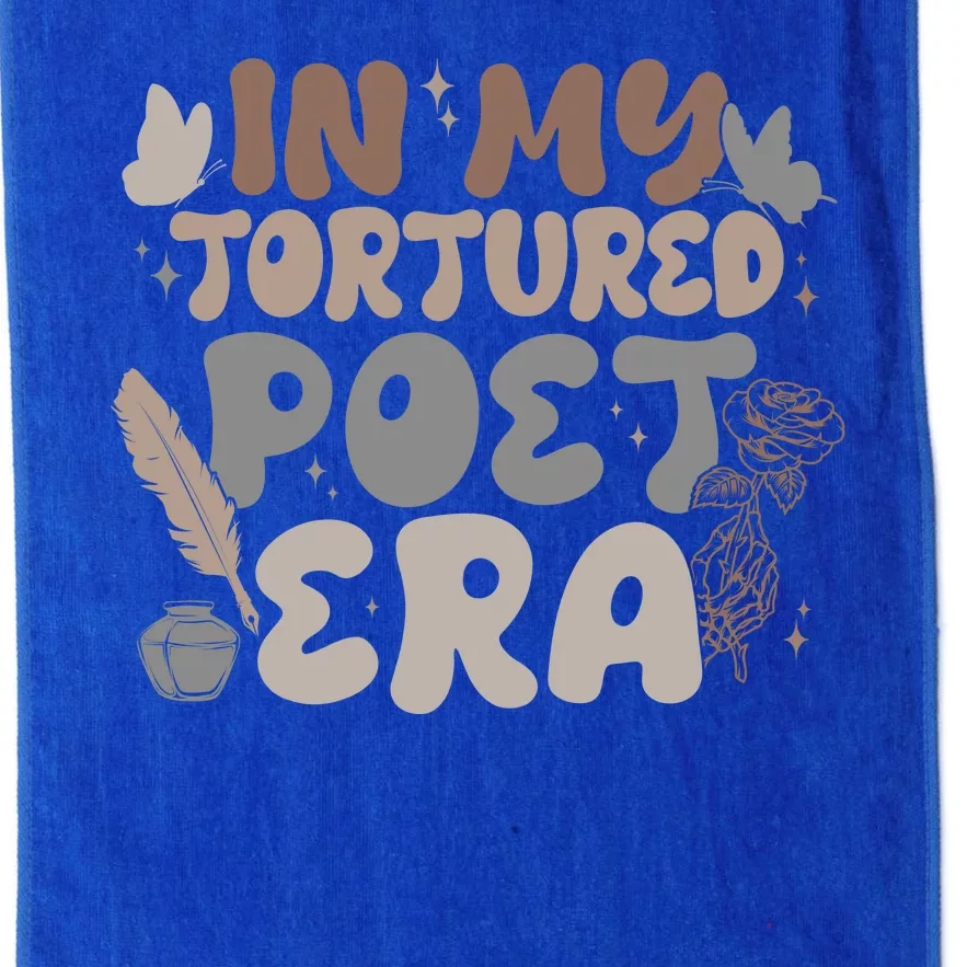 Retro In My Tortured Poet Era Platinum Collection Golf Towel