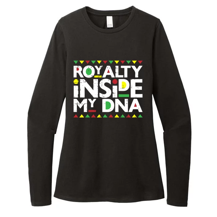 Royalty Inside My Dna Melanin Pride Black Lives Matter Funny Gift Meaningful Gif Womens CVC Long Sleeve Shirt