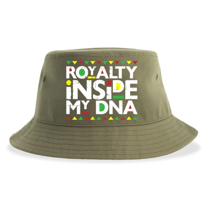 Royalty Inside My Dna Melanin Pride Black Lives Matter Funny Gift Meaningful Gif Sustainable Bucket Hat