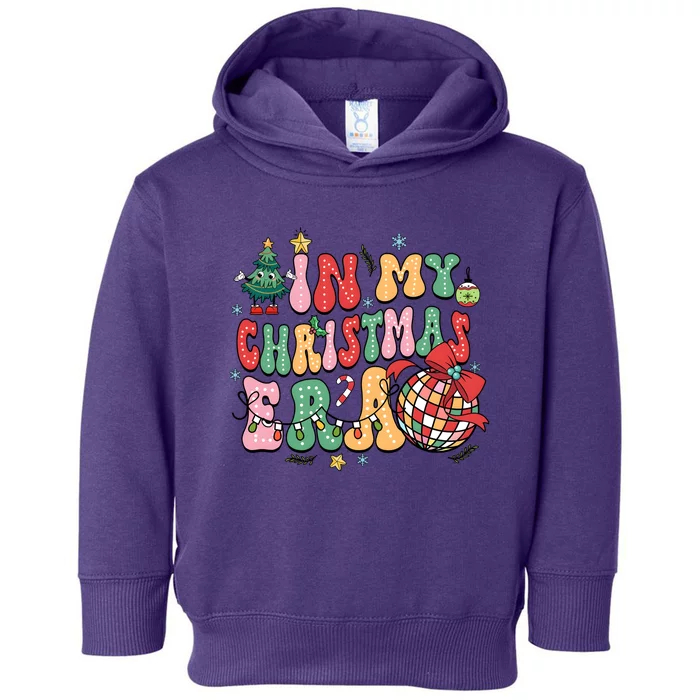 Retro In My Christmas Era Holiday Season Toddler Hoodie