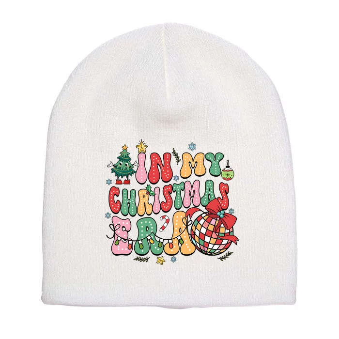 Retro In My Christmas Era Holiday Season Short Acrylic Beanie