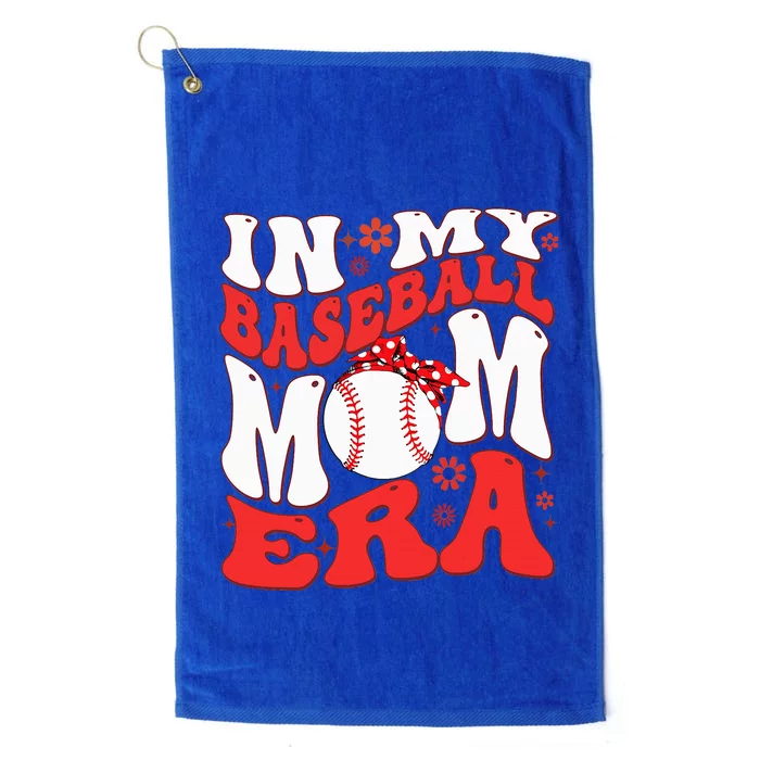 Retro In My Baseball Mom Era Mama Platinum Collection Golf Towel