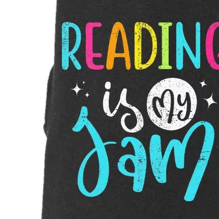 Reading is My Jam - Halloween Librarian Library Read Teacher Doggie 3-End Fleece Hoodie