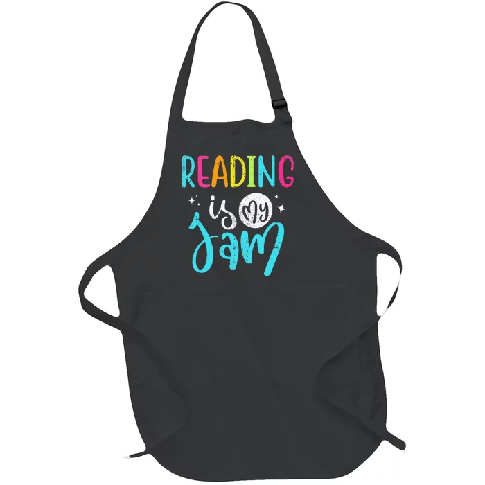 Reading is My Jam - Halloween Librarian Library Read Teacher Full-Length Apron With Pocket