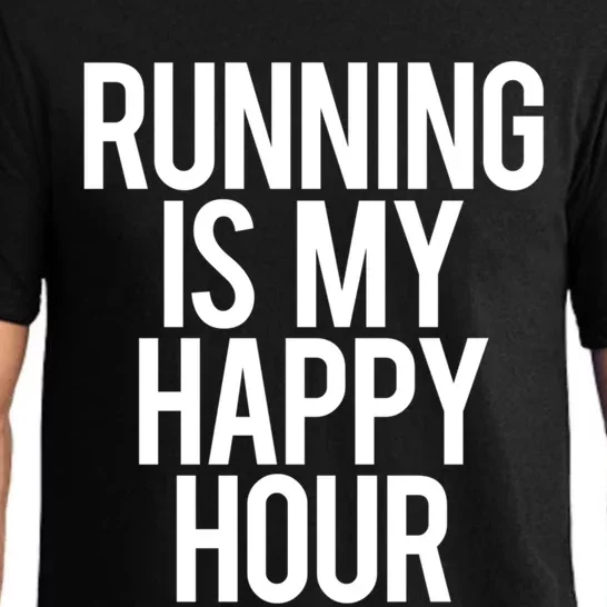 Running Is My Happy Hour Funny Workout Cardio Gym Motivation Gift Pajama Set