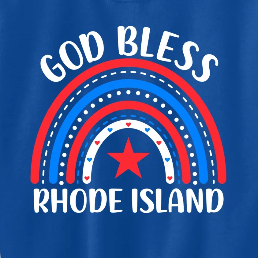 Rhode Island Meaningful Gift I Love Rhode Island Usa Gift Kids Sweatshirt