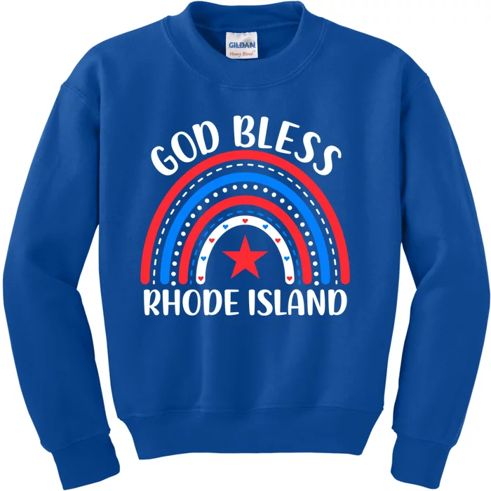 Rhode Island Meaningful Gift I Love Rhode Island Usa Gift Kids Sweatshirt