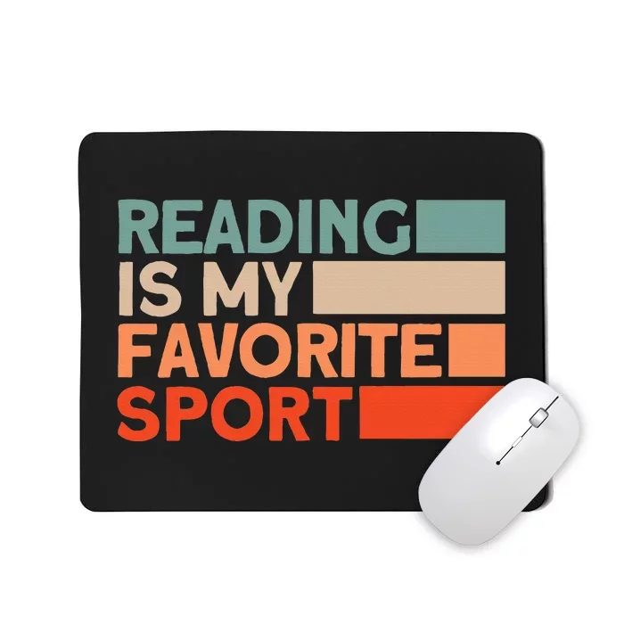 Reading Is My Favorite Sport Bookworm Mousepad