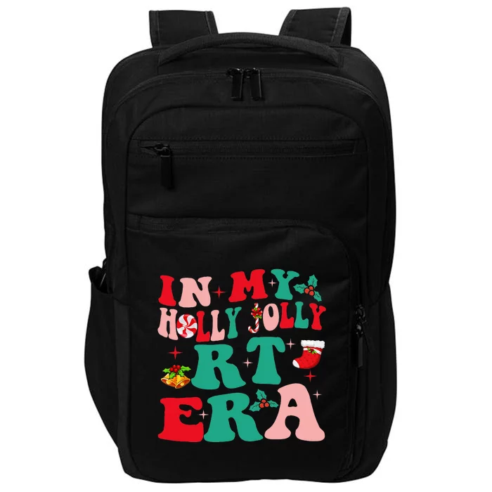 Retro In My HollyJolly RT Respiratory Therapy Era Christmas Impact Tech Backpack