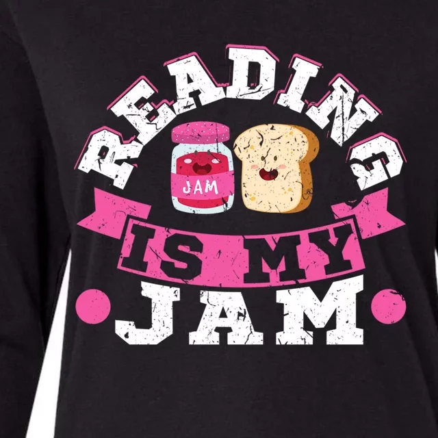 Reading Is My Jam Cool Fun Birthday Christmas Funny Gift Readers Gift Womens Cotton Relaxed Long Sleeve T-Shirt