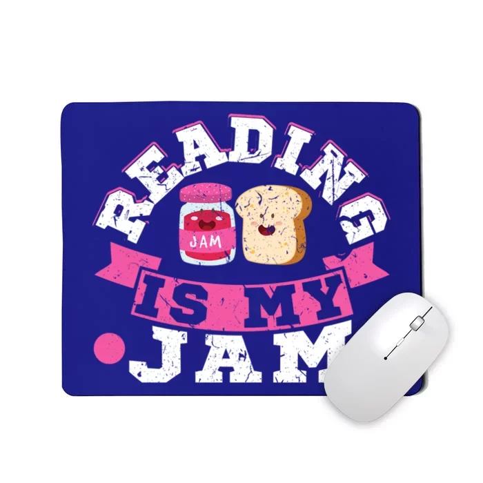 Reading Is My Jam Cool Fun Birthday Christmas Funny Gift Readers Gift Mousepad