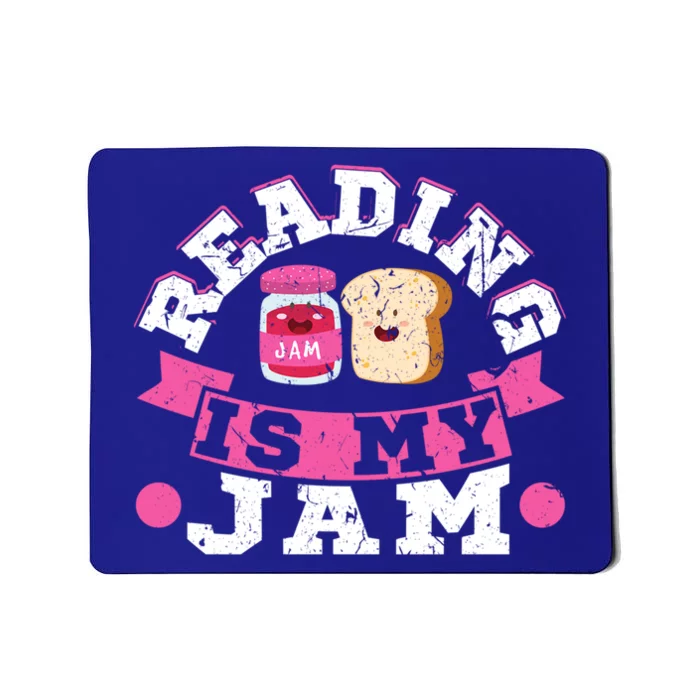 Reading Is My Jam Cool Fun Birthday Christmas Funny Gift Readers Gift Mousepad