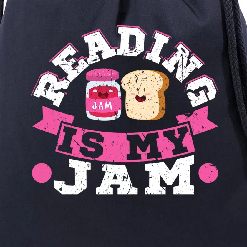 Reading Is My Jam Cool Fun Birthday Christmas Funny Gift Readers Gift Drawstring Bag