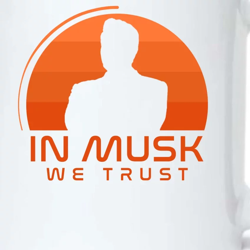 Retro In Musk We Trust Black Color Changing Mug