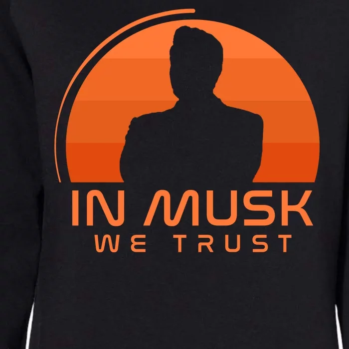 Retro In Musk We Trust Womens California Wash Sweatshirt